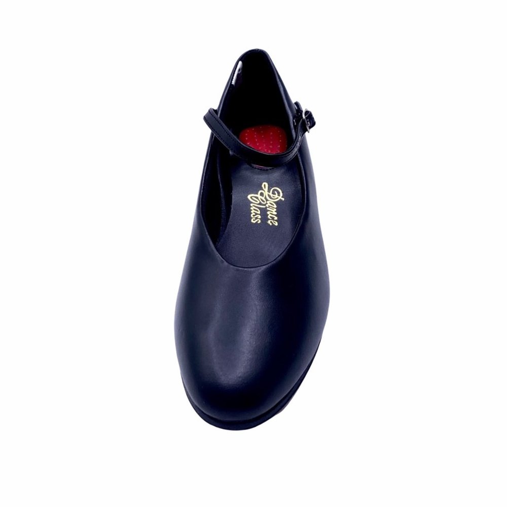 New Black Comfort Character Teens 4 Dance Class Buckle Shoes Dance Salsa Ballrom - Picture 4 of 7